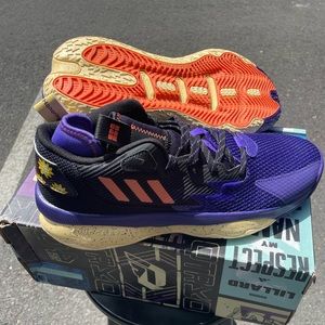 Dame 8 “Purple/Black/Orange” US mens size 10.5 basketball shoes